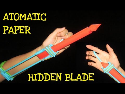 How To Make An Automatic Hidden Blade From Paper L Assassins Creed