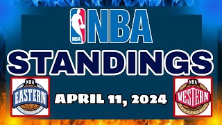 NBA Standings Today April 11 2024