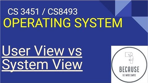 1.2 User View vs System view of an OS in Tamil
