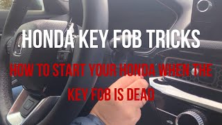 How To Start Your Honda When The Remote Key Battery Is Dead