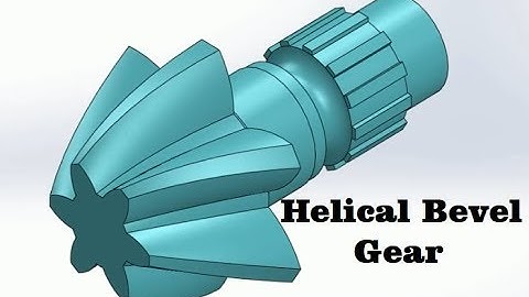 Solidworks tutorial | how make helical bevel gear  in solidworks | cad cam tutorials