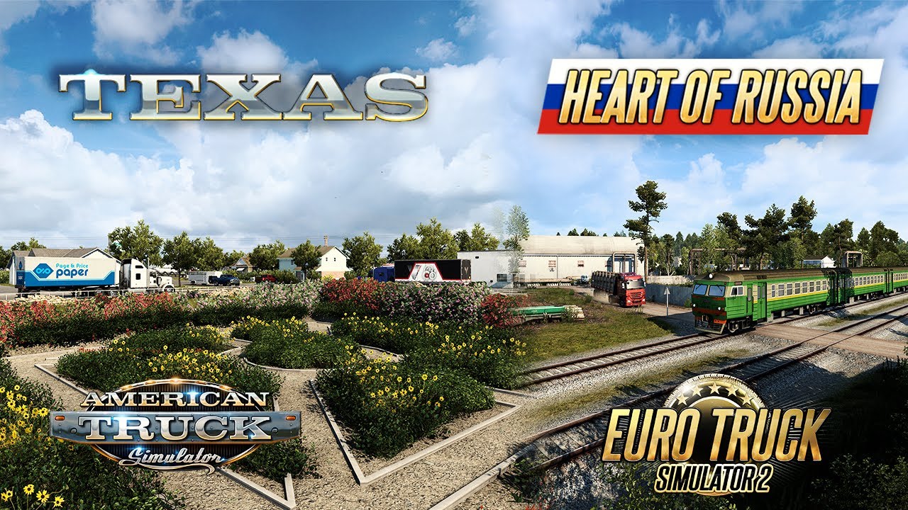 Ets2 Ats Heart Of Russia Dlc Road Network Dlc Texas Cities Youtube