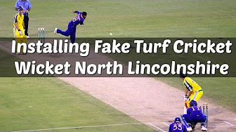 Installing Fake Turf Cricket Wicket - YouTube