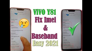 Easy method 2021 how to Fix Unknown Baseband & Unknown IMEI Issue In MTK Devices on Vivo 1808y81