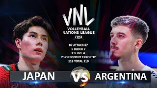 Japan vs Argentina | Men's VNL 2023