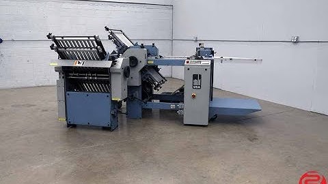 Stahl B20 Pile Feed Paper Folder w/ 8 Page Unit