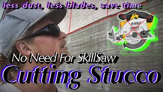 How To Remove/Break/Cut Stucco  - Without A Saw
