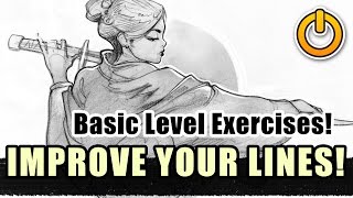 IMPROVE your LINE WORK! Basic beginner LVL exercises!