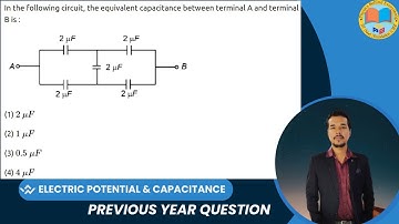 In the following circuit, the equivalent capacitance between terminal A and terminal B is(a) 2uF(b)