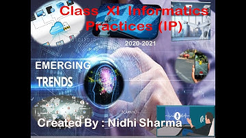 XI IP Emerging trends part 2