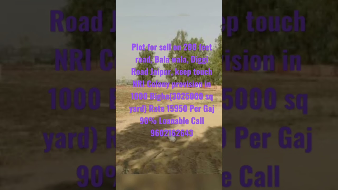 Plot For Sale On Diggi Road In Malpura Sanganer Jaipur shorts 