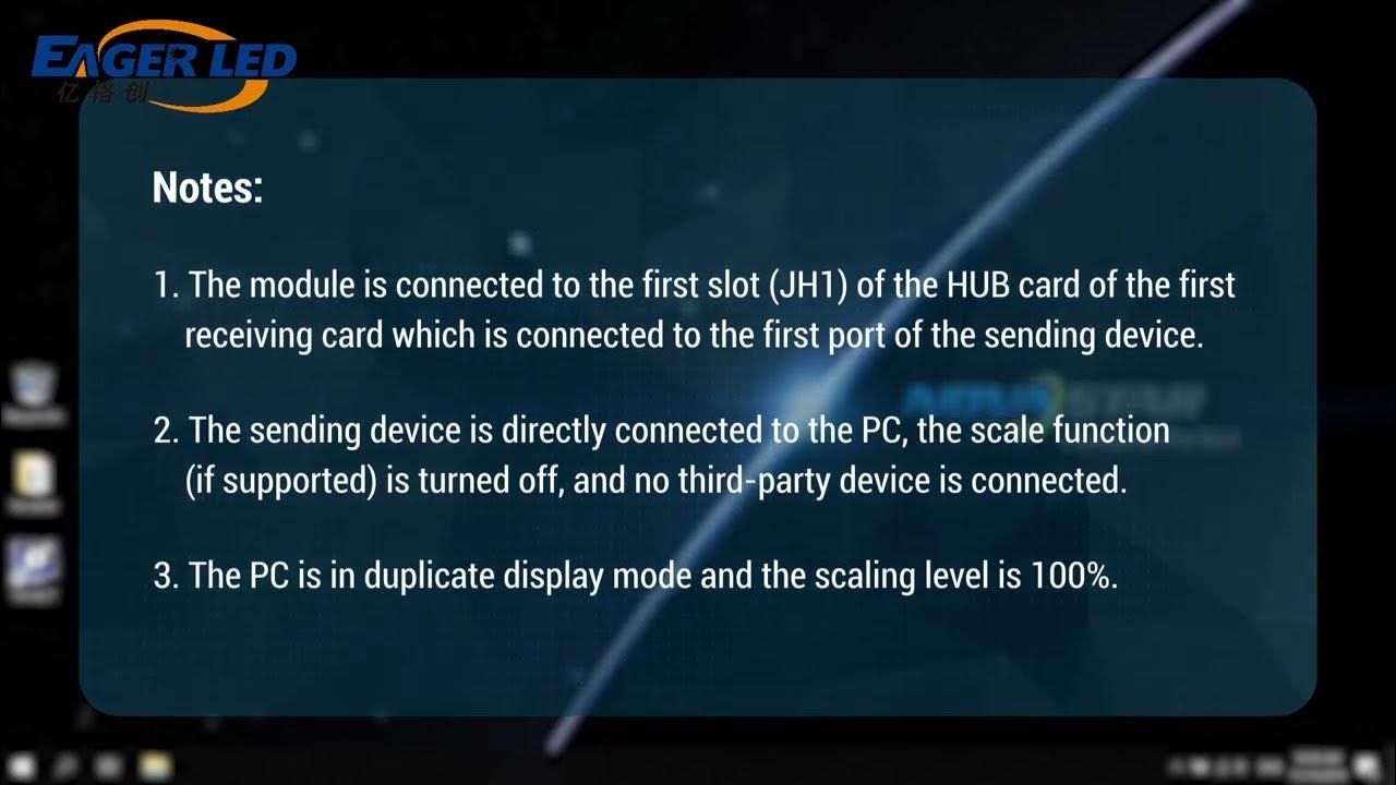 How to do smart settings for led display module on novalct software