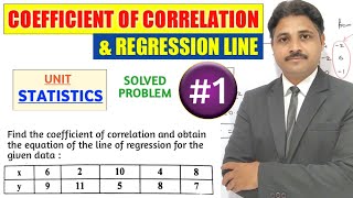COEFFICIENT OF CORRELATION AND REGRESSION LINE SOLVED PROBLEM 1 IN STATISTICS @TIKLESACADEMY