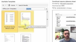 How to Find a Resume Template in Microsoft Word