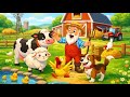 Old MacDonald Had a Farm 🐄🐑🐶🦆 | Fun Farm Animal Song for Kids | Nursery Rhyme 16:9 Cartoon