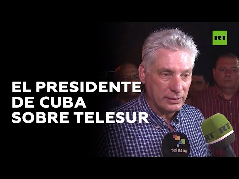 Miguel Díaz-Canel comenta los intentos de Guaidó de sustituir TeleSur