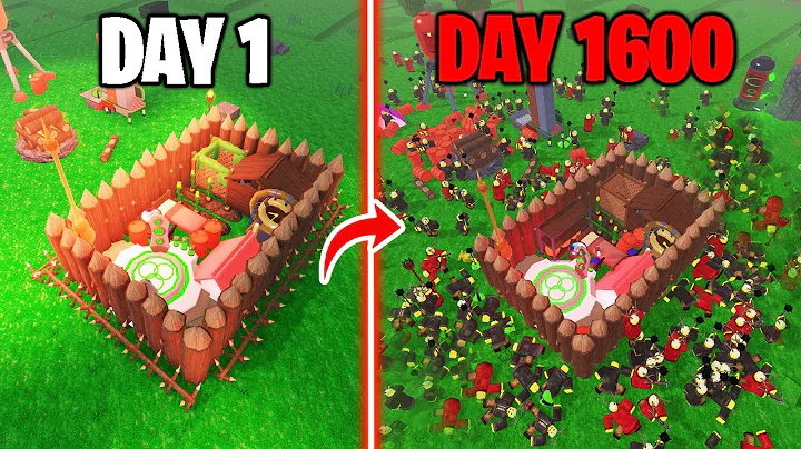 1600 Days to Build a Mini AFK Base in 99 Nights in the Forest