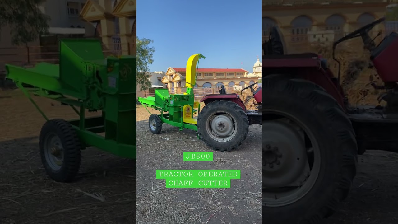 JUMBO MACHINE JB-800 BIG TRACTOR 🚜 OPERATED CHAFF CUTTER MACHINE