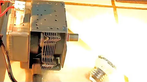 Testing a Microwave Magnetron with a Florescent Light Bulb