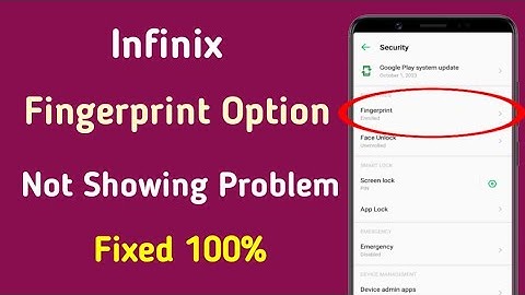 Fix Fingerprint Option Not Showing on Infinix.Fingerprint Option Missing on Infinix Mobile Fix