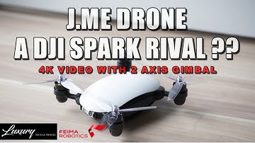 J.ME Drone TEST. A DJI Spark Rival 4K Video 2 Axis Gimbal & Voice Control