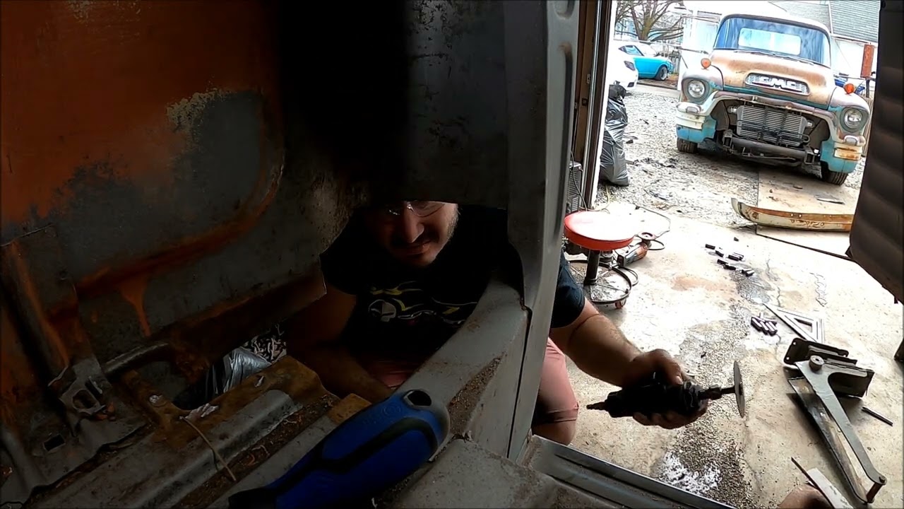 55-59 rear cab corner patch panel replacement