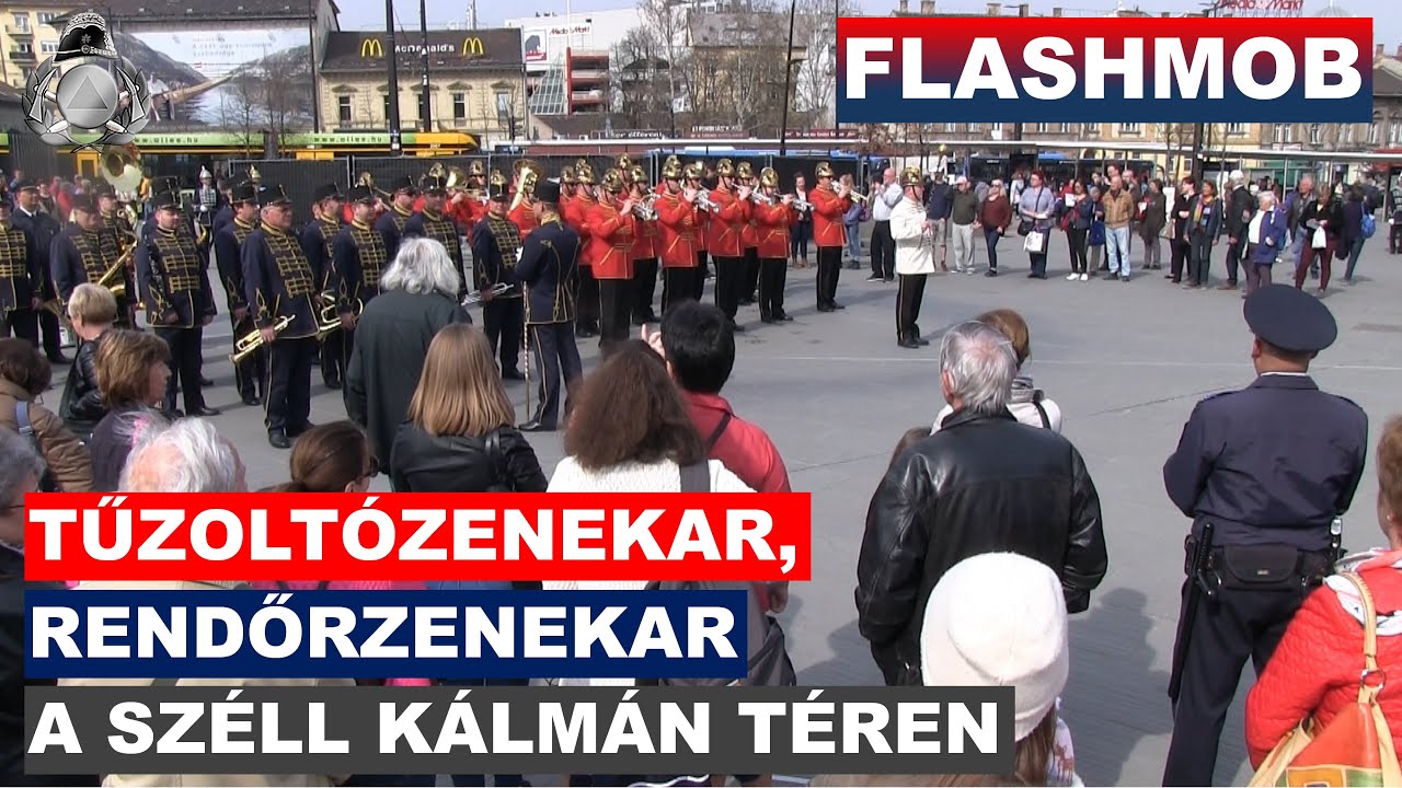FLASHMOB | tűzoltózenekar | Széll Kálmán tér | Budapest