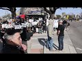 Anti-drag and counter protesters outside BuzzBrews Lakewood