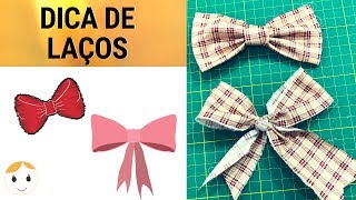 Dicas de Como Fazer Laços de Tecido – Rápido e Fácil