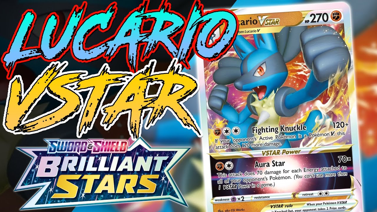 pokemon card game sword & shield starter set vstar lucario : Toys & Games and 5 booster packs with even more cool and powerful Pokemon Lucario V Full Art Promo