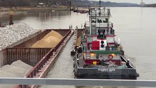 Squaring up a barge