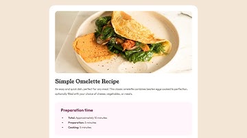 Frontend Mentor challenge — Recipe page