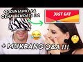 AIUTO!! 😱ORDINIAMO CIBO BENDATI SU JUSTEAT 🙈+ MUKBANG Q&A DI COPPIA 🍽