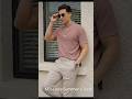 Kinwoo ModaGents Men Summer Casual HollowEmbroidery Woven Short Sleeve Polo Shirt For Men T555.