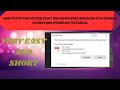 How to fix action can't be completed because it is opened in another program when deleting an item.