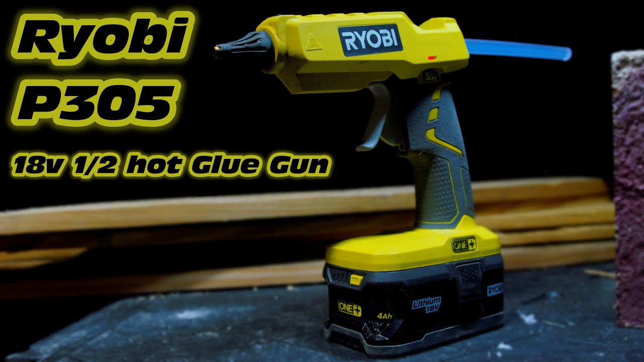 RYOBI 18V Glue Gun Full Size w 3 Glue Sticks LED Indicator Gluing DIY Tool  Only