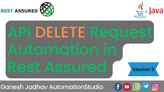 How to automate HTTP DELETE method in Rest Assured with Java || Ganesh Jadhav Net Worth