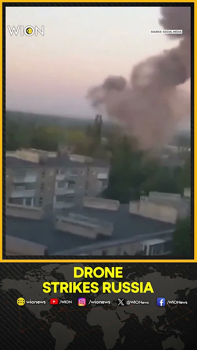 Eyewitness Video Shows the Moment a Drone Struck the Ground in the Russian Region of Rostov | WION