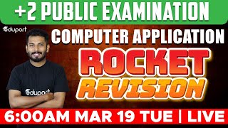 Plus Two Computer Application Public Exam | Rocket Revision | Eduport Commerce Wealth