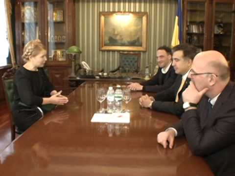 მიხეილ სააკაშვილი იულია ტიმოშენკოს შეხვდა