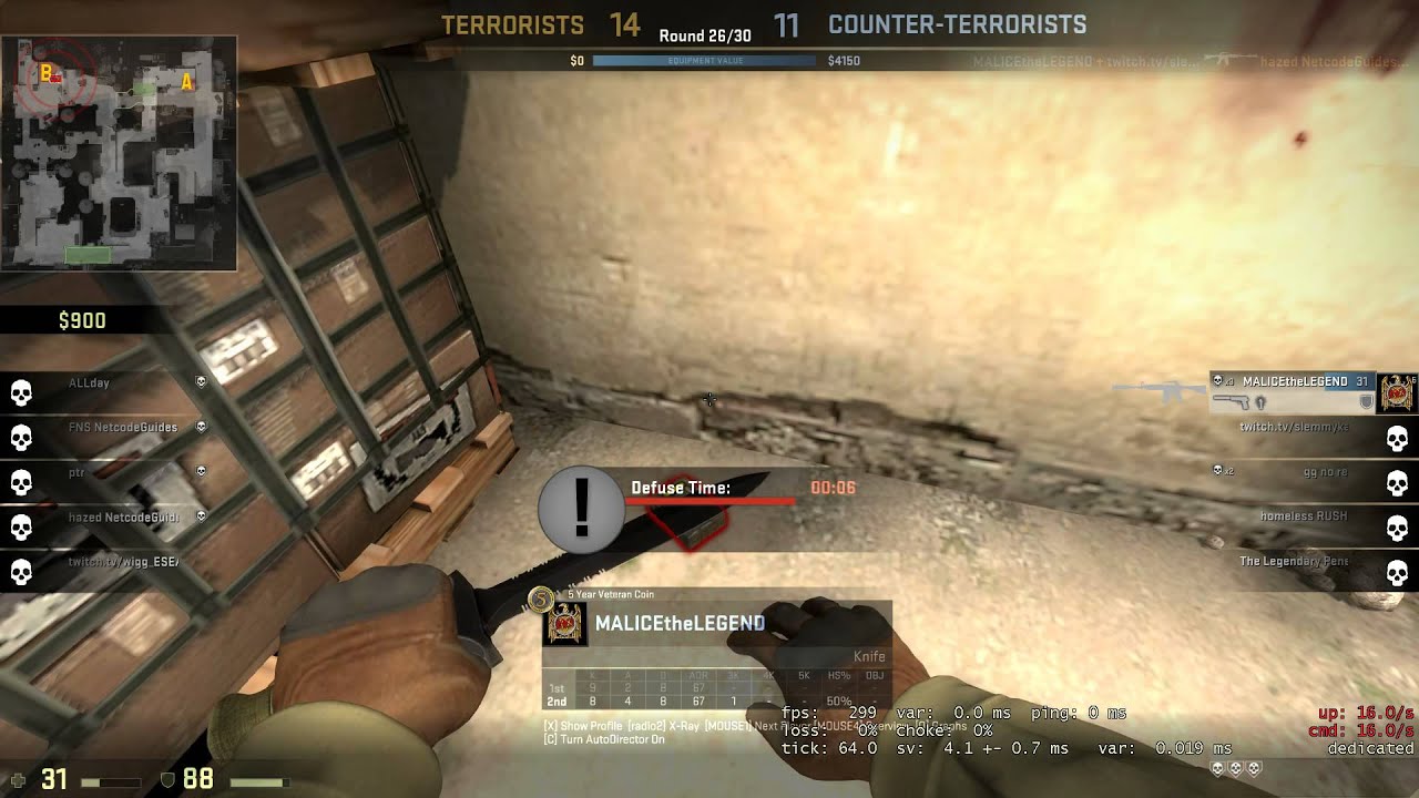 CS:GO - Pro Players from NetcodeGuides HUMILIATED 1v3 Clutch