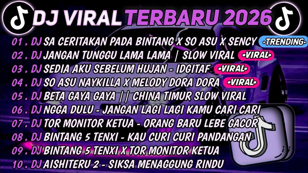 DJ TIKTOK TERBARU 2026🎵DJ SA CERITAKAN PADA BINTANG X SO ASU X SENCY🎵DJ JANGAN TUNGGU LAMA LAMA