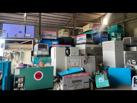 Video Tổng Kho Máy Phát Điện Nhật Bãi Lớn Nhất Miền Nam Bắc - youtube