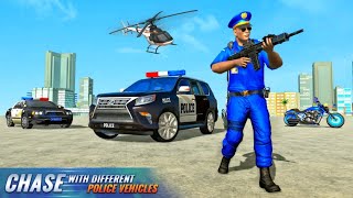 Polisi Naik Mobil Menyelamatkan Kota | US Police Prado Cop Duty City War : Police Car Games screenshot 5