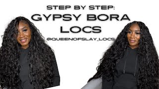 STEP BY STEP : GYPSY LOC TUTORIAL | BORA BORA LOCS | MERMAID LOCS | BOHO LOCS | 3 BUNDLES LOOSE WAVE screenshot 4