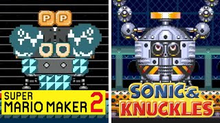 Super Mario Maker 2: Sonic \& Knuckles Boss Rush Comparison