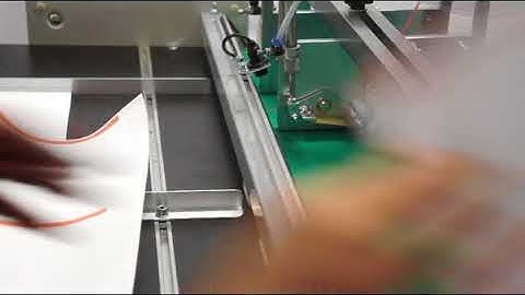 Taping test with a Paperfox FTD-1 tape applicator