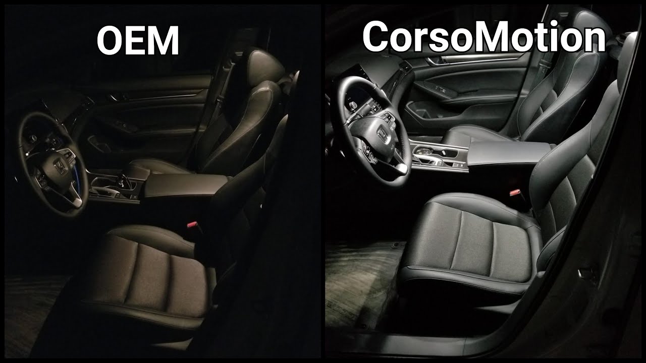 2018 2019 2020 Honda Accord - Changing Interior Lights to LED - YouTube