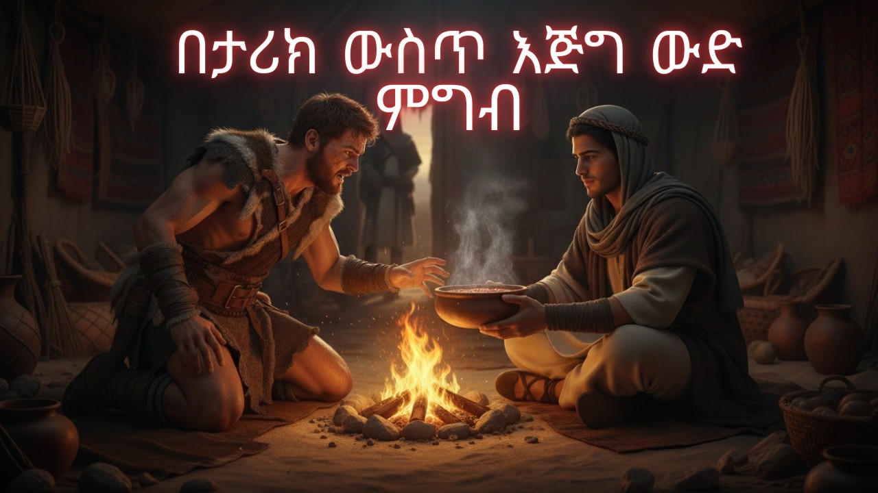 መሪነቱን በምግብ ሽጦታል | የያዕቆብ እና የዔሳው የመጽሐፍ ቅዱስ ታሪክ
