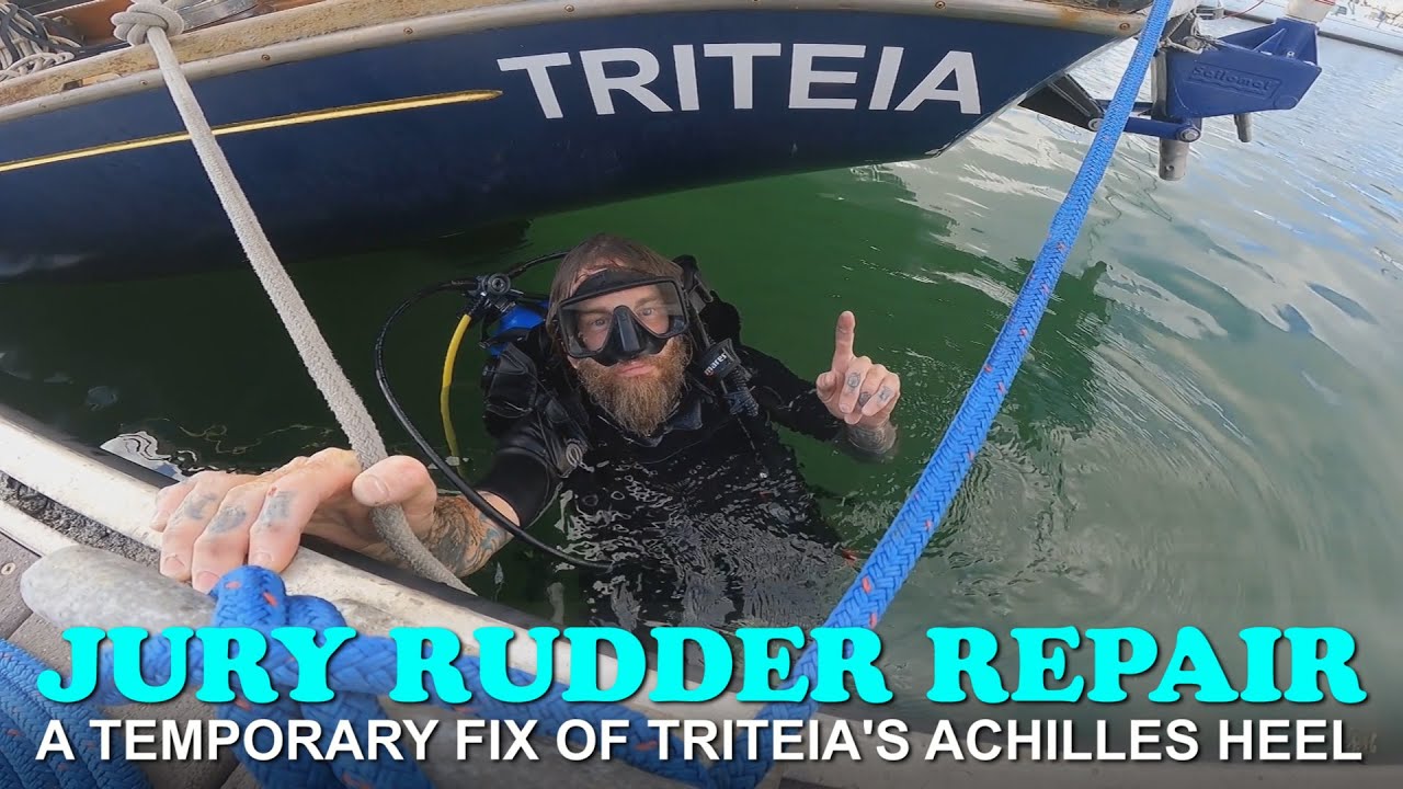 Sailor James Completes Underwater Jury Repair of SV Triteia’s Broken Rudder